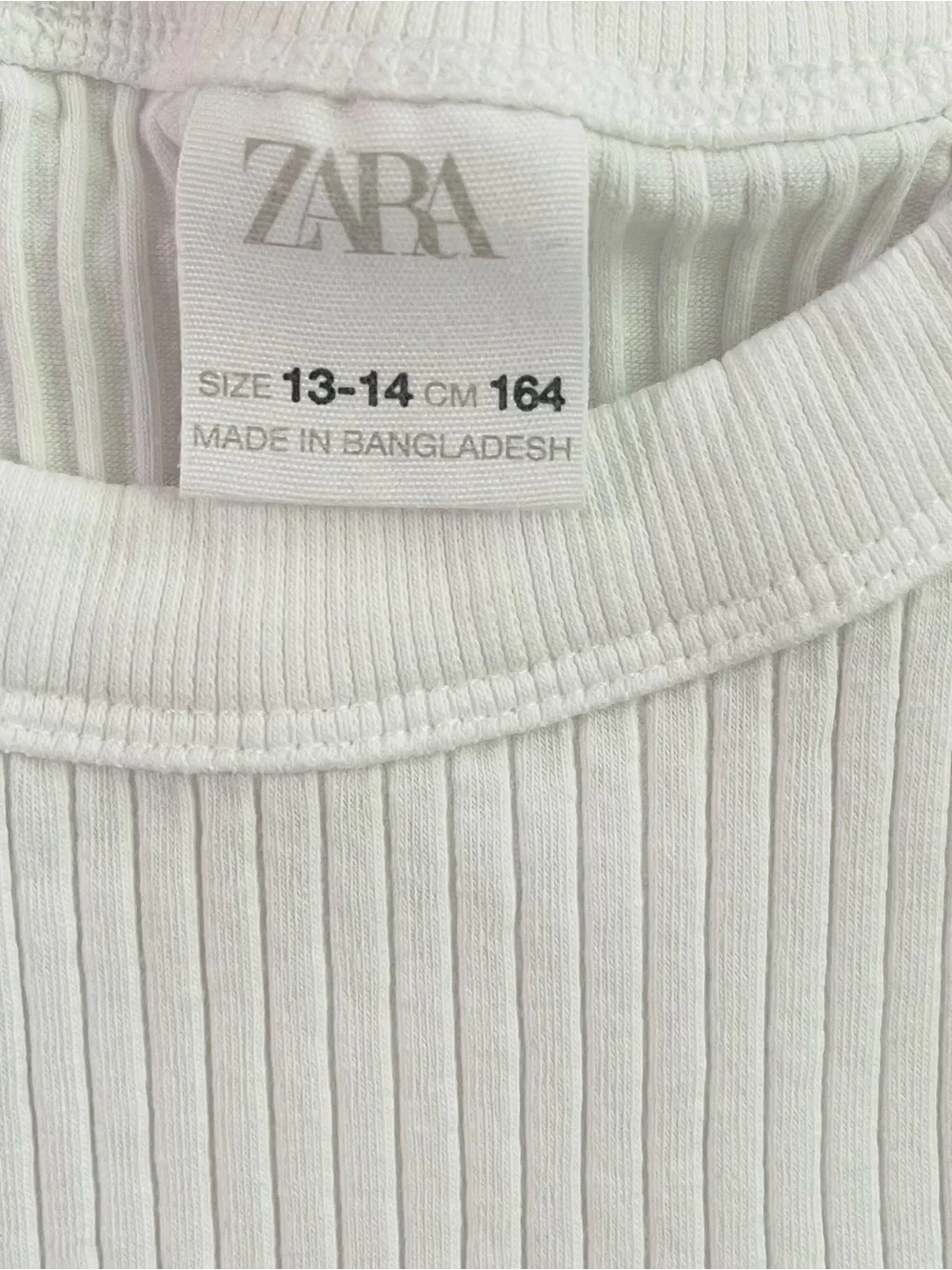 ZARA Ribbed Halter Tank Top in Pale Pink